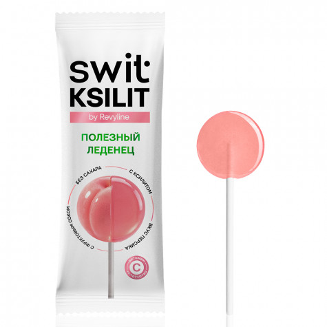 Леденцы на палочке Swit by Revyline Ksilit Mix с витамином С, 32 шт.